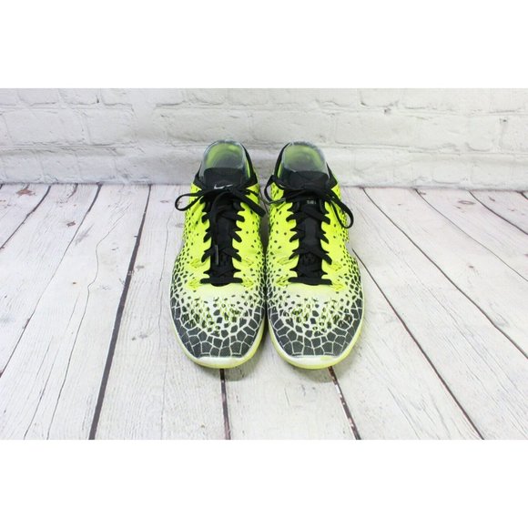 Nike Free 5.0 TR Yellow Nylon Lace Up Running Sneaker Shoes Size 10 - Picture 5 of 9